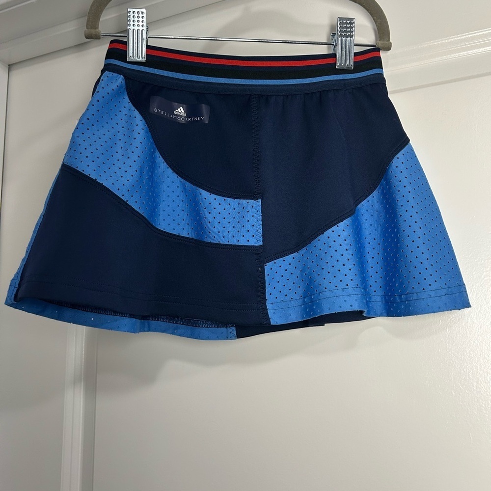 Adidas Stella McCartney Kids Navy and Light Blue‎ Mini Skirt